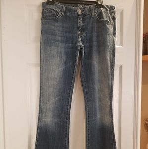 7 for All Mankind Dark blue distressed Boot cut Jeans